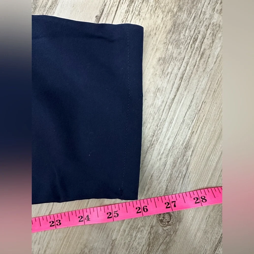 Socialite Navy Pleated Ankle Dress Pant Large NWT NEW